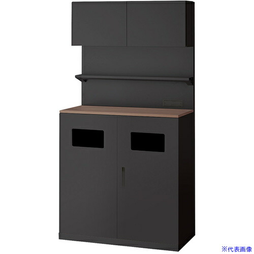 ■NAIKI カフェキャビネット CF0918BTKTPBWN(6800012)[送料別途お見積り][法人限定][外直送] 83,490円