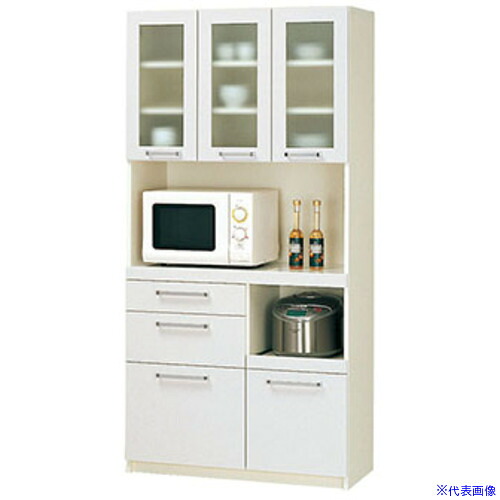 ■NAIKI オフィスキッチン OKS900RWH(6807934)[送料別途お見積り][法人限定][掲外取寄]