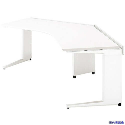 ■NAIKI コーナーデスク(135°用) トリアス TR型/天板:ホワイト 本体:クリアーホワイト/W2047×D1343×H720 TRH327CTWH(6808605)[送料別途お見積り][法人限定][外直送]