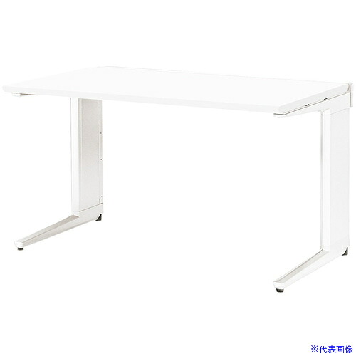 ■NAIKI 平デスク トリアス TR型/天板:ホワイト 本体:クリアーホワイト/W1200&times;D700&times;H720 TRH127FWH(6810223)[送料別途お見積り][法人限定][外直送]｜ファーストFACTORY