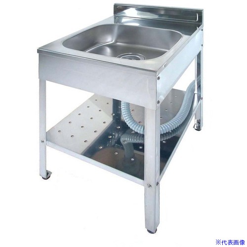 ■SANKA ステンレス流し台 アウトドアキッチン450 SK0450(6842334)[送料別途見積り][法人・事業所限定][掲外取寄]