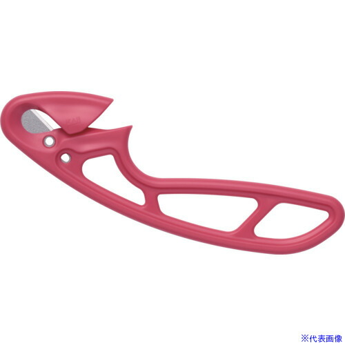 ■貝印刃物 異物混入対策フックナイフ(ピンク)100本入 750BH0861(6844876)