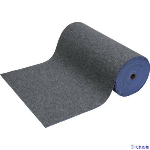■ワタナベ パンチカーペット ラバー付 グレー 防炎 91cm×30m CPF1059120(6865005)[送料別途見積り][法人・事業所限定][掲外取寄]
