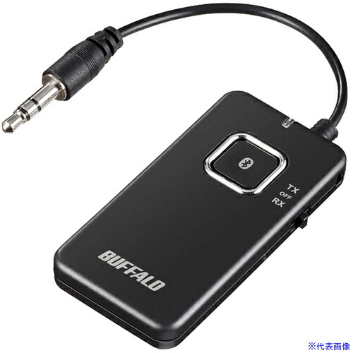 ■BUFFALO Bluetoothオーディオトランスミッター&レシーバー BSHSBTR500BK(6879719)[送料別途お見積り][法人限定][掲外取寄]