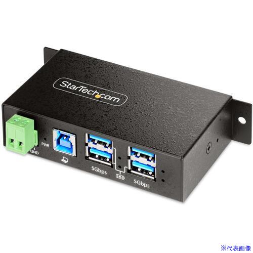 ■StarTech USBハブ/マネージドUSB/USB 3.2 Gen 1 Type－A/4ポート/産業用/ESDレベル4/業務用拡張ハブ 5G4AINDRMUSBAHUB(6880132)[法人限定][外直送元]