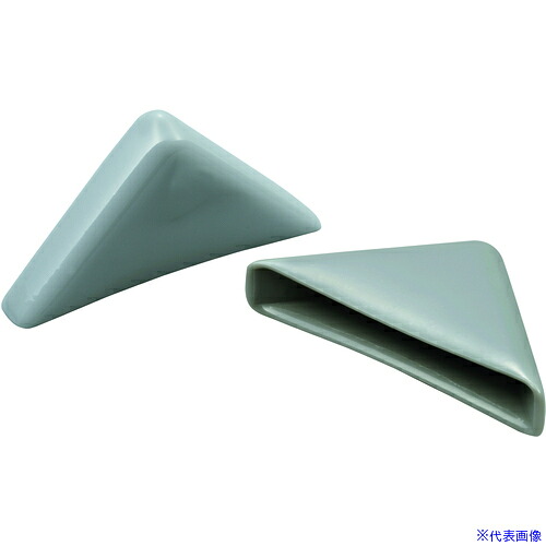 ■IWATA 保護キャップ コーナー用 (100個入) 灰 HLGYC19X50-B(6882116)[送料別途お見積り][法人限定][掲外取寄]