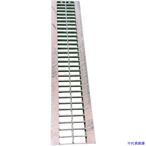 ■ウッドプラスチック U字溝150型 専用グレーチング 軽車両用(2t迄)10本セット U150GRATING7.110(6889848)[法人・事業所限定][外直送元]