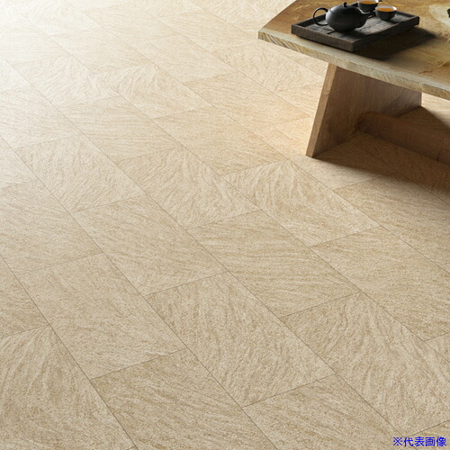■大島屋 耐摩耗クッションフロア フロータイル S1410 182cm&times;20m 2.3mm厚 S1410182(6894614)[法人限定][外直送元]｜ファーストFACTORY