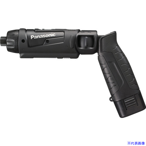 ■Panasonic 充電スティックドリルドライバー 7.2V 黒 電池2個付き EZ7421F07DB(6904308)