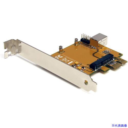 ■StarTech PCI Express &minus; Mini PCI Express変換アダプター/標準&ロープロファイル PEX2MPEX(6907903)[法人限定][外直送元]｜ファーストFACTORY