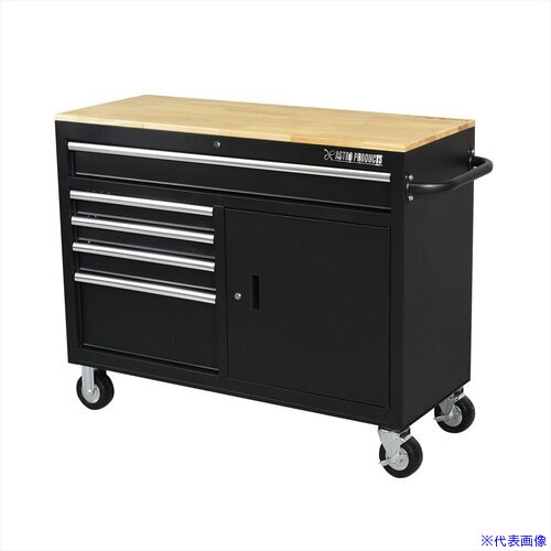 ■アストロプロダクツ ワイドロールキャビネット 5段ブラックWRC207 2003000012071(6914389)[送料別途お見積り][法人限定][外直送]