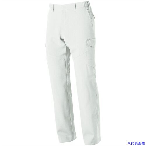 ■SOWA カーゴパンツ(ノータック・脇ゴム) シルバーグレー L 9689822L(6915329)[送料別途お見積り][法人限定][掲外取寄]