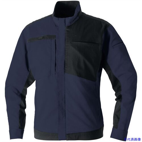 ■SOWA 長袖ブルゾン ネイビー 6L 95280016L(6915639)[送料別途お見積り][法人限定][掲外取寄]