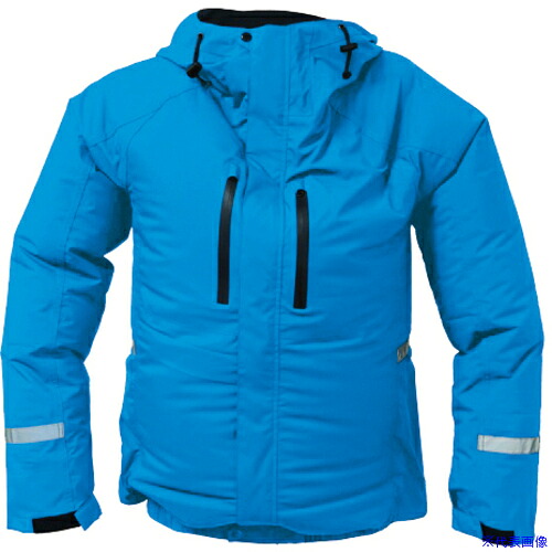 ■アイトス 空調服 レインジャケットAZ9029 ブルー M AZ9029006M(6918623)[送料別途お見積り][法人限定][掲外取寄]
