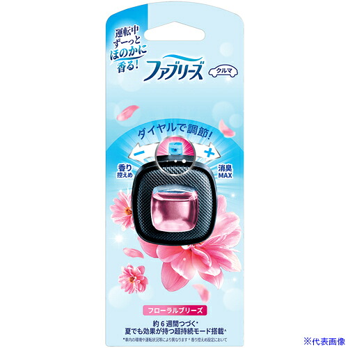 ■P＆G 消臭芳香剤 ファブリーズ 車用 イージークリップ フローラルブリーズ 2.5ml 434743(6921025)×24[送料別途お見積り][法人限定][掲外取寄]
