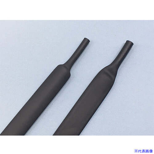 ■デンカエレクトロン SETCチューブ 黒 10m SETC10.0B10(6927944)×10[送料別途お見積り][法人限定][掲外取寄]