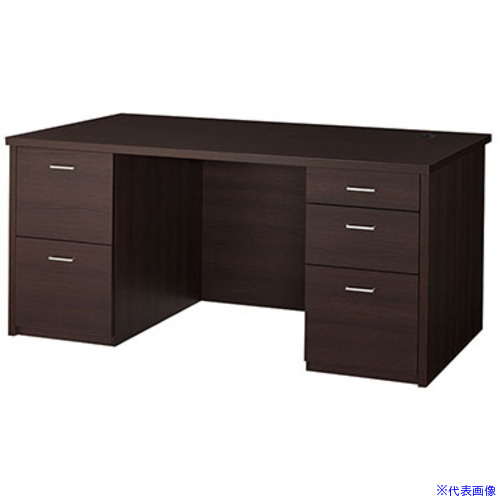 ■NAIKI 両袖デスク(W1600) WD600OAK(6949047)[送料別途お見積り][法人限定][掲外取寄]｜ファーストFACTORY