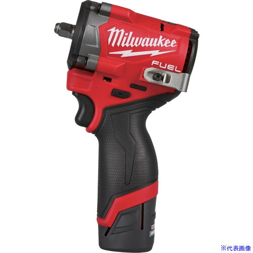 ■milwaukee M12 FUEL 3/8インチ542Nmインパクトレンチ 5.0AH & 2.5AH キット M12FIW2F385252XJP(6949675)
