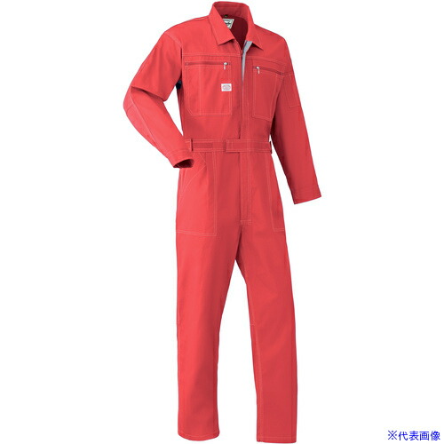 ■AUTO－BI AW(秋冬)モデル つなぎ服5950－005レッド－S 5950005S(6958902)[送料別途お見積り][法人限定][掲外取寄]