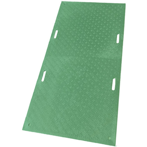 ■ウッドプラスチック 工事用敷板 Wボード 片面凸 カラー:緑 1219mm×2438mm(持ち手4) B122415GRSBM4K4(6959259)[法人限定][外直送元]