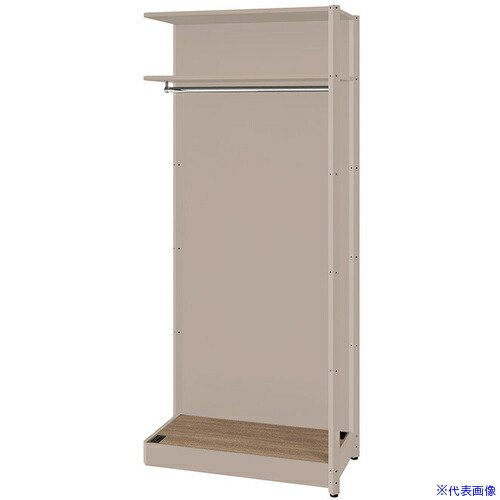 ■NAIKI シェルフラック(ワードローブ メレム MU型/天板：ショコラアッシュ 本体：サテンアッシュトープ/W925×H2103 MU0921RWSTCA(6962765)[送料別途お見積り][法人限定][掲外取寄]