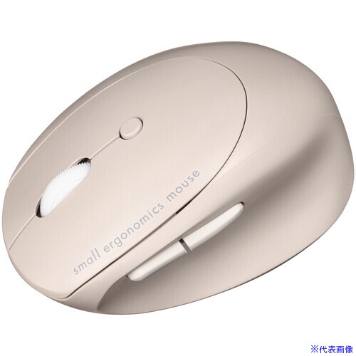 ■SANWA 静音Bluetooth小型エルゴノミクスマウス(充電式・5ボタン) MAEBBS522BG(6965586)[法人限定][外直送元]