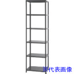 ■北島 スマートラック NSTR－724 6段 ブラック 450X300X2100 51060072402(6967076)[法人限定][外直送元]