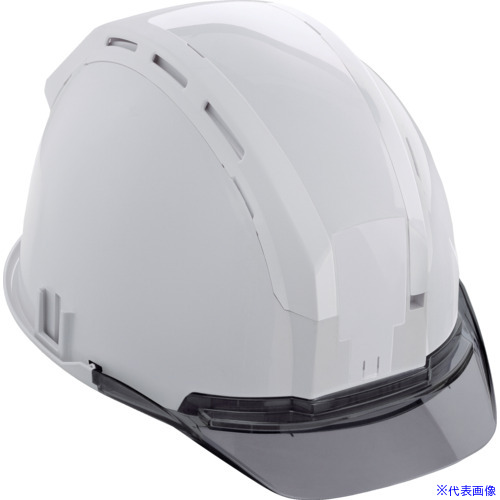 ■タジマ ヘルメット セフメット(セフ取付溝付ヘルメット) ホワイト スモーク HSWCSB(6969826) 5,350円