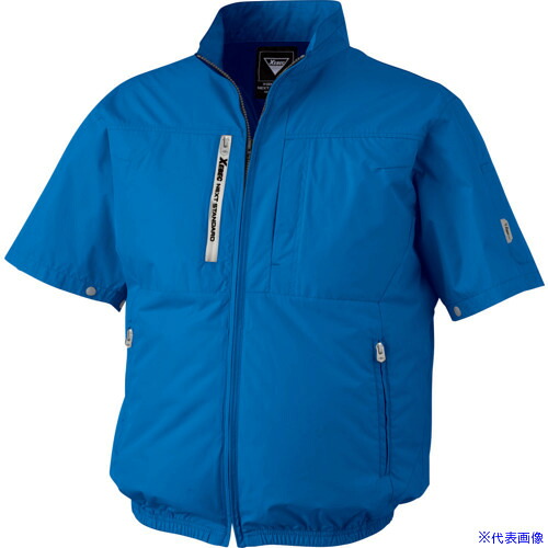 ■XEBEC 空調服半袖ブルゾンXE98034－40－L ブルー XE9803440L(6970422)