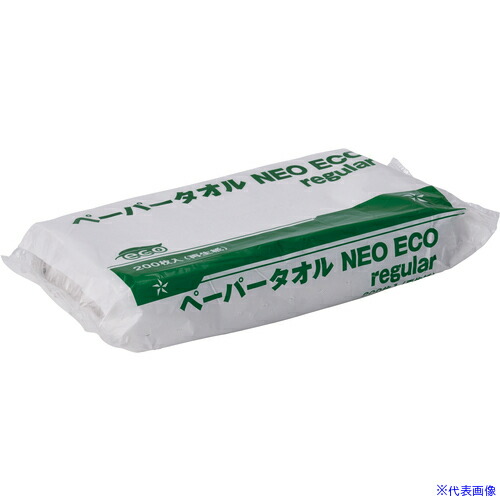 ■テラモト ペーパータオルNEOECOレギュラー 200枚入×60ヶ入 OT5671200(6975938)[送料別途お見積り][法人限定][掲外取寄]