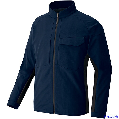 ■アイトス 長袖ブルゾン(男女兼用) TULTEX WORK AZ4230 ネイビー 6L AZ42300086L(6978728)[送料別途お見積り][法人限定][掲外取寄]