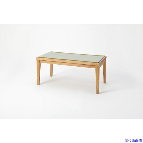 ■大島屋 畳天然木ベンチ ナチュラル 樹脂製座面 W100&times;D50&times;H45cm 339722(6979543)[法人限定][外直送元]｜ファーストFACTORY