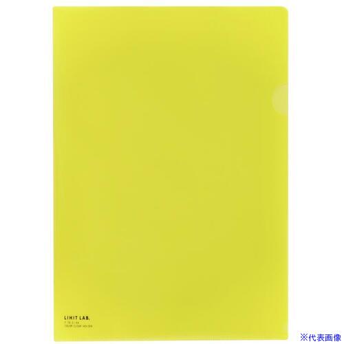 ■LIHIT カラークリヤーホルダー 黄 A4 F785(6991813)×50[送料別途お見積り][法人限定][掲外取寄]