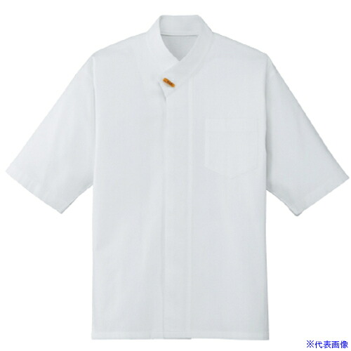 ■サンペックス シャツ 七分袖 男女兼用 ユニフォーム ホワイト 3L BL259A93L(7002013)[送料別途お見積り][法人限定][掲外取寄] 8,075円