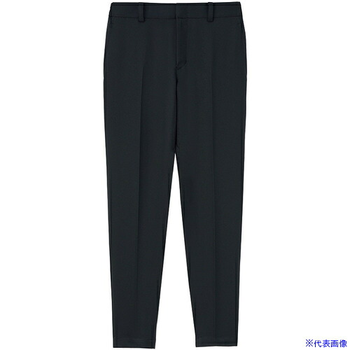 ■サンペックス テーパードパンツ スラックス ズボン 飲食店 ユニフォーム ブラック L SPAU1922B9L(7008327)[送料別途お見積り][法人限定][掲外取寄]｜ファーストFACTORY