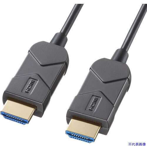 ■SANWA 8K/60Hz 4K/120Hz対応光ファイバHDMIケーブル KMHD20UFB10LP(7010045)[法人限定][外直送元]