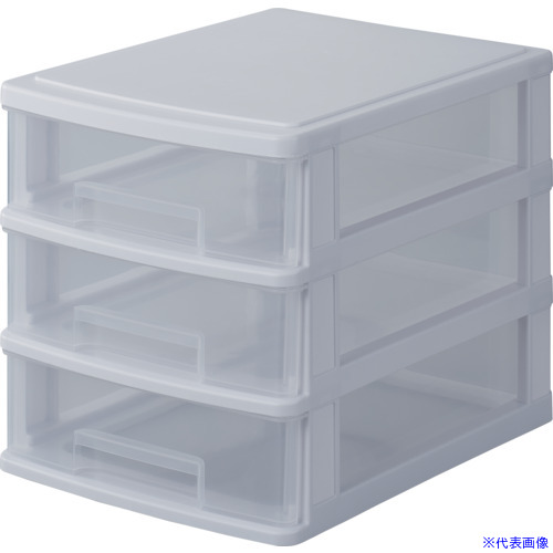 ■SANKO pla 収納ケース 427762 ストッキー SA&minus;403 ホワイト 264&times;349&times;281 42776(7042715)&times;8[法人限定][外直送元]｜ファーストFACTORY