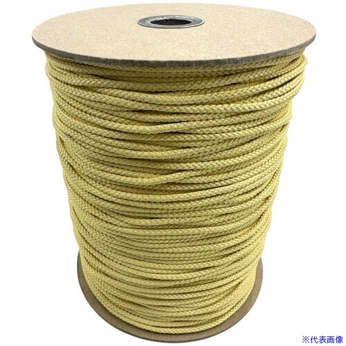 ■福井金属工芸 ケブラー 丸ひも 黄色 2.5mm 200m 6611 6611(7045555)[送料別途お見積り][法人限定][掲外取寄]