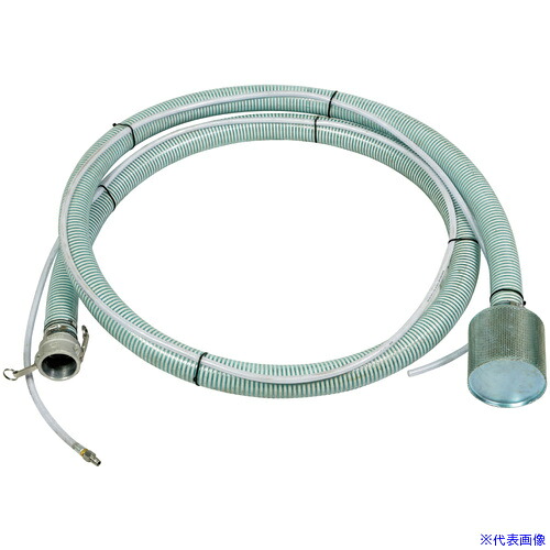 ■スーパー工業 サクションホースASY 2－1/2－5m ダクロメッキストレーナ * 02999101(7072795)[送料別途お見積り][法人限定][外直送]