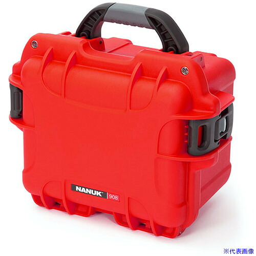 ■タカチ 防水キャリングケース(カラーバージョン) NKシリーズ 外形寸法間口318×奥行249×高さ203mm レッド 内装スポンジフォームなし NK908R(7079355)[法人限定][外直送元]