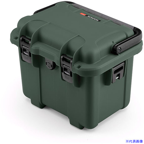 ■タカチ 深型防水キャリングケース(カラーバージョン) NK&minus;Tシリーズ 外形寸法間口325.4&times;奥行247.5&times;高さ260.4mm オリーブグリーン NKT20OL(7079393)[法人限定][外直送元]｜ファーストFACTORY