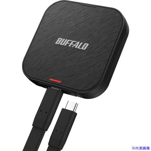 ■BUFFALO スマートフォン向けマグネット対応SSD USB3.2Gen2 SSDPMS2.0U3BA(7127673)[送料別途お見積り][法人限定][掲外取寄]