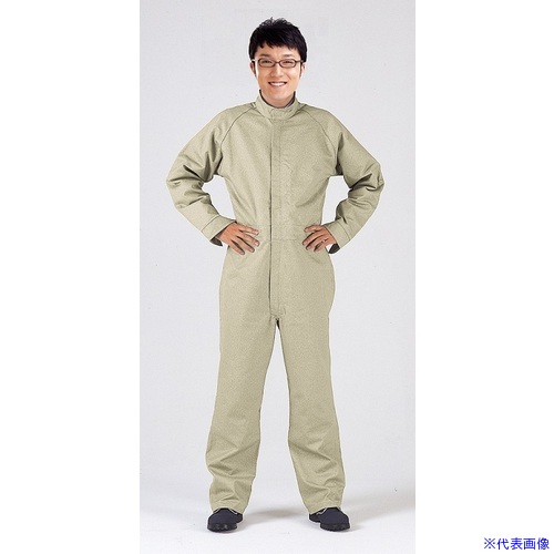 ■テイケン CWW51アラミド綿混耐熱つなぎ服3L CWW513L(7130416)[送料別途お見積り][法人限定][掲外取寄]