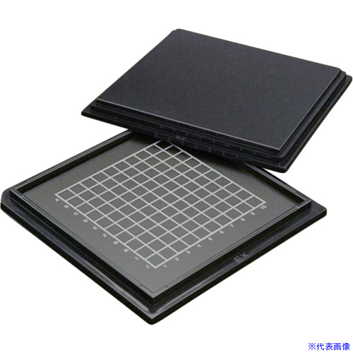 ■EXSEAL 精密デバイス搬送ケース ゲルベース4インチ 黒 フラットFS8 10個入 GC0016064(7171771)[送料別途お見積り][法人限定][掲外取寄]｜ファーストFACTORY