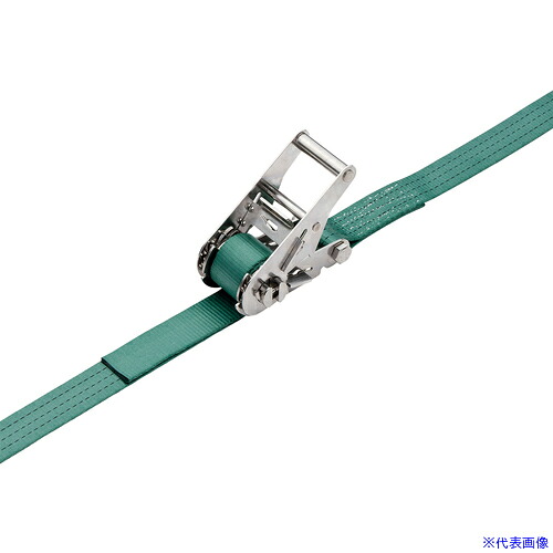 ■丸善織物 ラッシングベルト ベルト荷締機 SUS金具 35mm幅 509kg Jフック JIS規格相当品 MLS35500J(7174244)[送料別途お見積り][法人限定][掲外取寄]