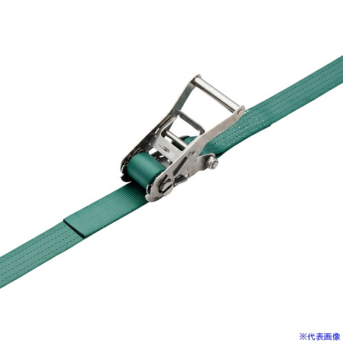 ■丸善織物 ラッシングベルト ベルト荷締機 SUS金具 50mm幅 764kg Jフック JIS規格相当品 MLS50L750J(7174247)[送料別途お見積り][法人限定][掲外取寄]