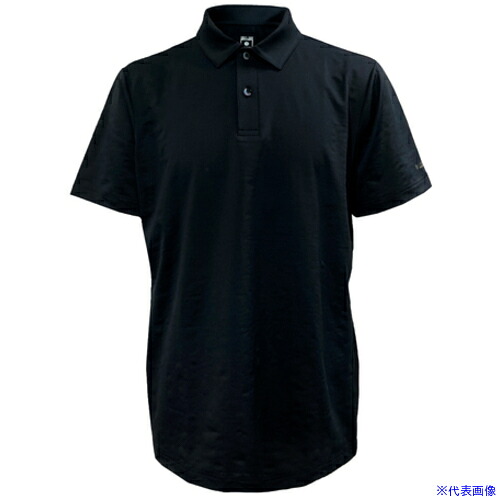 ■リベルタ LDM ライフスタイルアルファー半袖ポロシャツ BLK 2XL FTLC25151888(7225586)[送料別途お見積り][法人限定][掲外取寄]