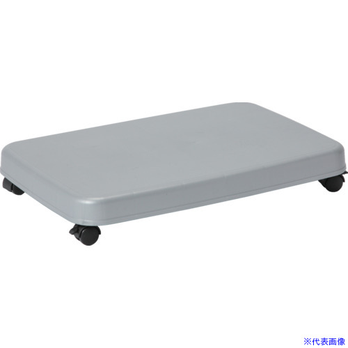 ■SANKO pla ファンヒーター用平台車 425096 ファンヒーターキャリー シルバー 502×342×77 425096(7235485)×16[送料別途お見積り][法人限定][掲外取寄]