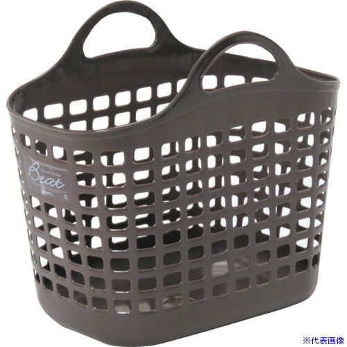 ■SANKO pla 098283 ビートバスケット NO1 ブラウン 430×330×410 098283(7236995)×21[送料別途お見積り][法人限定][掲外取寄]