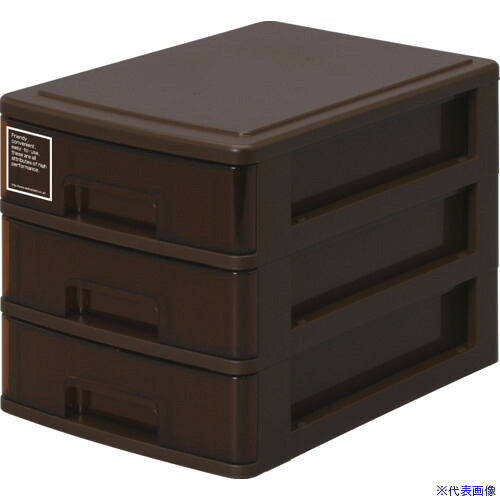 ■SANKO pla 多段収納ボックス 431585 シルキー 503 ブラウン 182×265×190 431585(7237040)×24[送料別途お見積り][法人限定][掲外取寄]